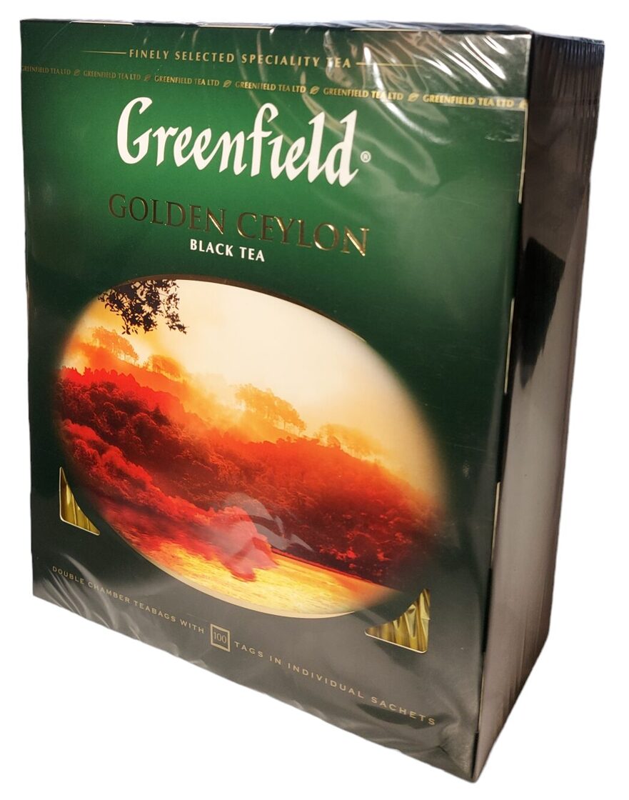 Greenfield Golden Ceylon Black Tea Ceilonas melnā tēja paciņās 200 g