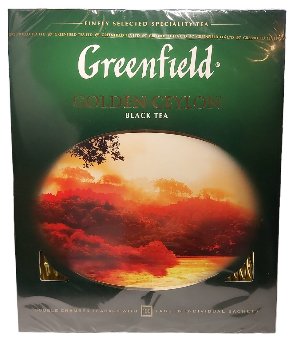 Greenfield Golden Ceylon Black Tea Ceilonas melnā tēja paciņās 200 g
