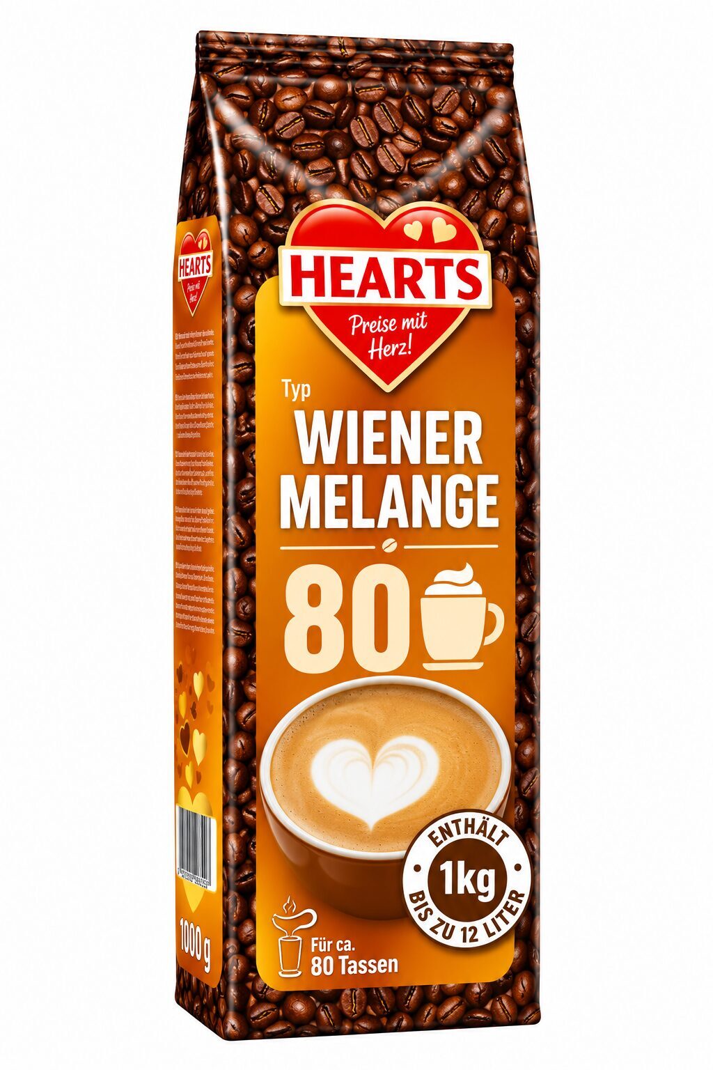 Hearts Wiener Melange šķīstošais kapučīno dzēriens