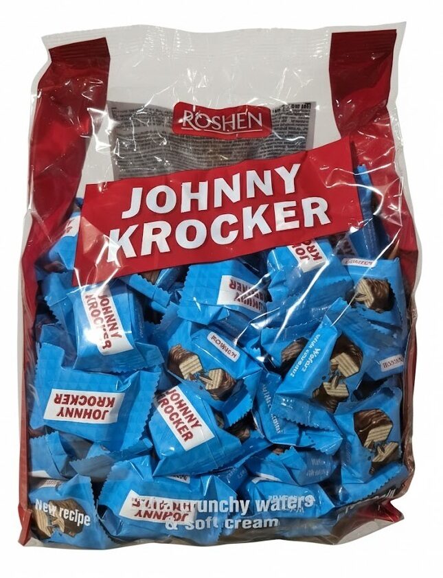 Roshen Johnny Krocker vafliai su kokosų skonio įdaru (blue) 1 kg
