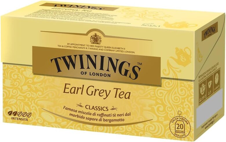 Twinings The Earl Grey Tea juodoji arbata su bergamote maišeliuose 40 g (20 vnt.)
