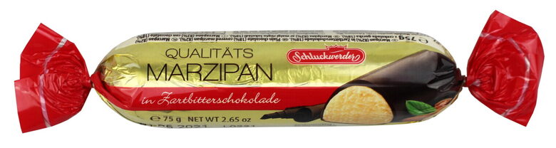 Schluckwerder marcipanas juodajame šokolade 75 g