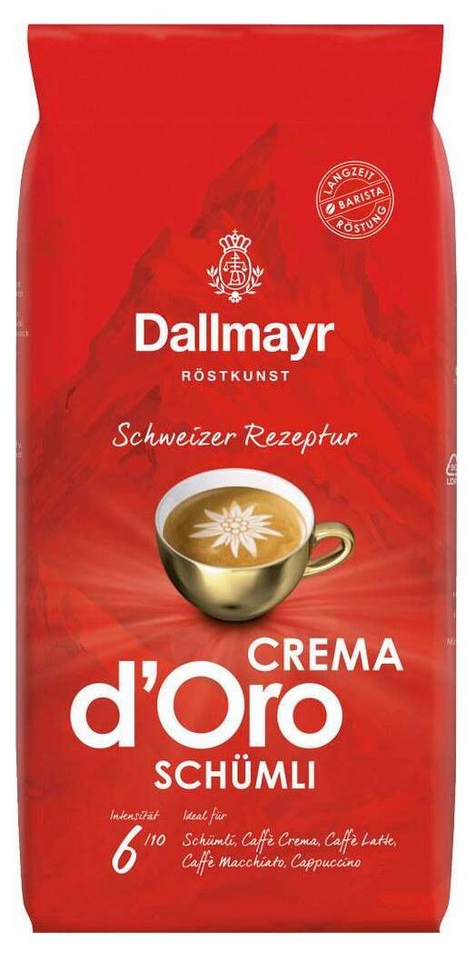 Dallmayr Crema d'Oro Schümli kavos pupelės 1 kg