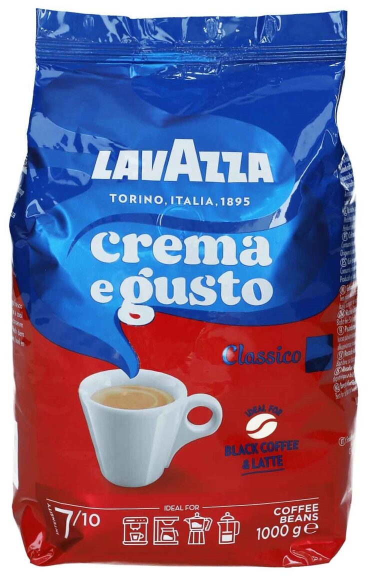 Lavazza Crema e Gusto Classico kafijas pupiņas 1 kg