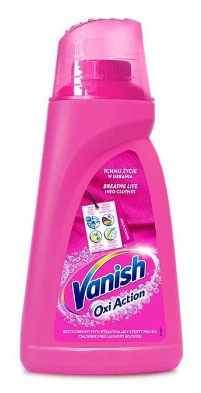 VANISH Oxi Action Pink vedel plekieemaldi värvilistele kangastele 1 l