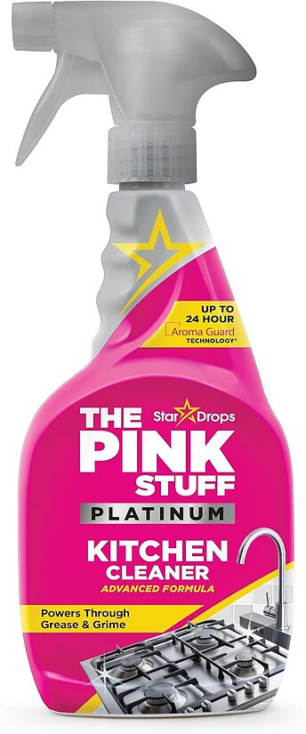The Pink Stuff Platinum Kitchen Cleaner virtuves izsmidzināms tīrīšanas līdzeklis 750 ml