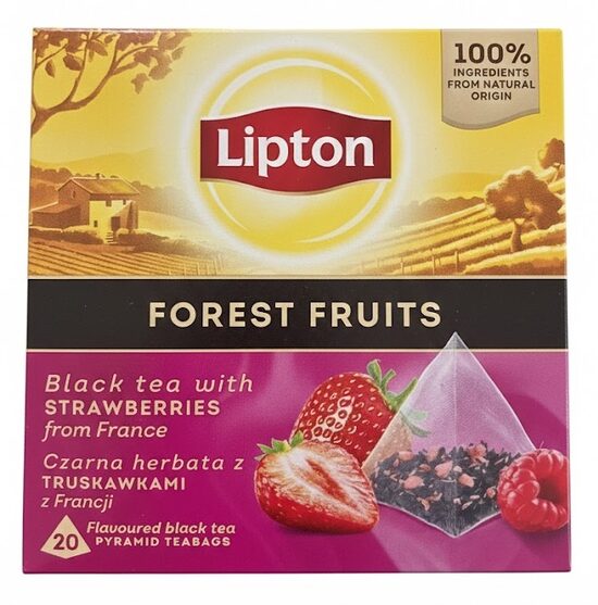 Lipton Forest Fruits Tea metsmarjamaitseline aromatiseeritud must tee teekottides 30 g (20 tk.)