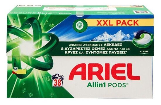 Ariel All in 1 Pods Alpine kapslid riiete pesemiseks 38 tk.