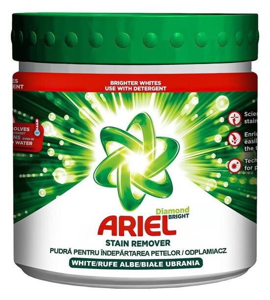 Ariel Diamond Bright Stain Remover White plekieemalduspulber valgele pesule 500 g