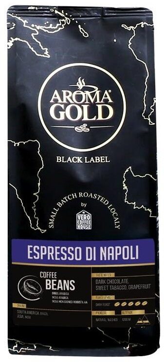 Aroma Gold Espresso di Napoli kafijas pupiņas 1 kg