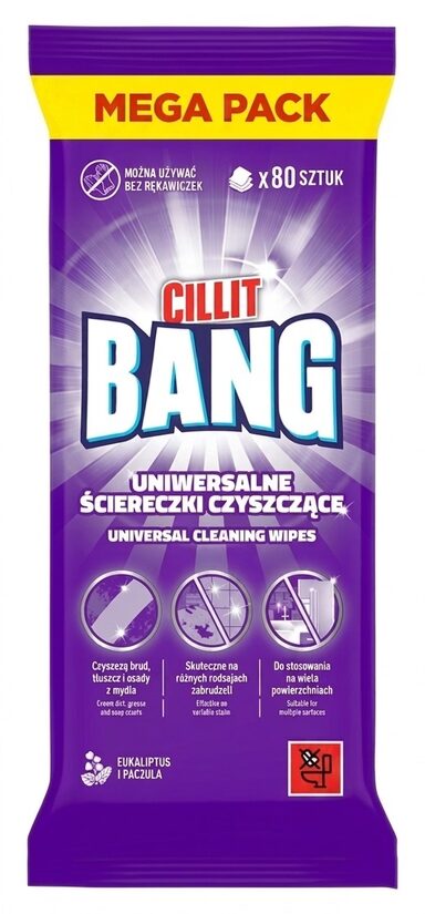 Cillit Bang Universal Cleaning Wipes universaalsed niisked pinnapuhastuslapid (80 tk)