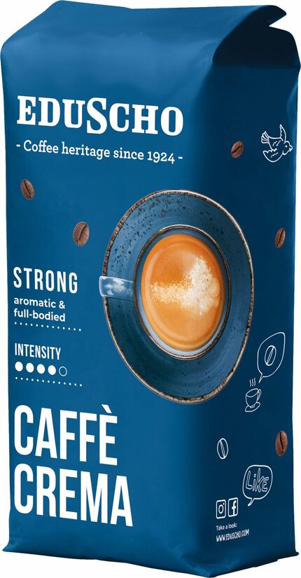Eduscho Caffè Crema Strong kafijas pupiņas 1 kg