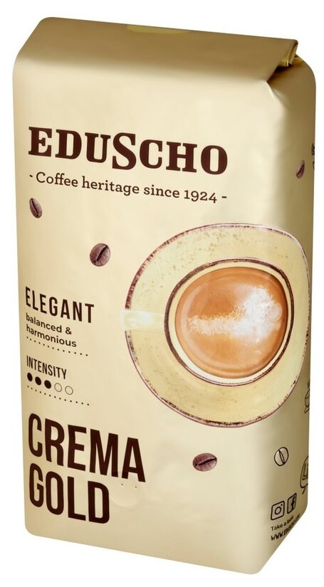 Eduscho Crema Gold Elegant kafijas pupiņas 1 kg