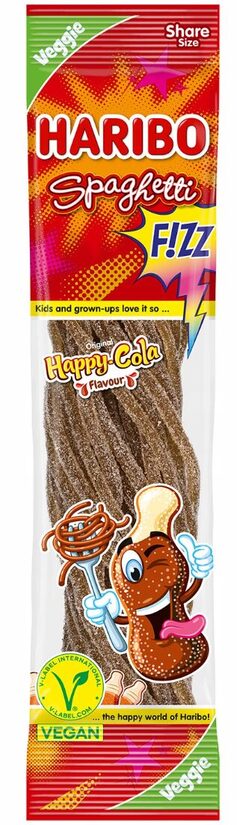 Haribo Spaghetti Happy Cola želė saldainiai su kolos skoniu 200 g