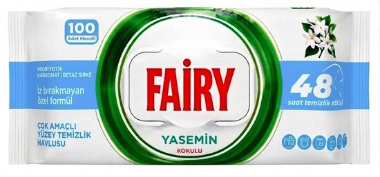 Fairy Jasmine (blue) universaalsed niisked pinnapuhastuslapid (100 tk)