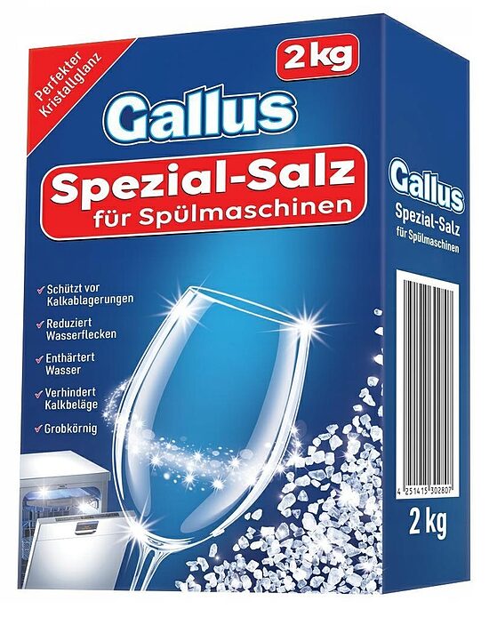 Gallus Spezial-Salz sāls trauku mazgājamām mašīnām 2 kg