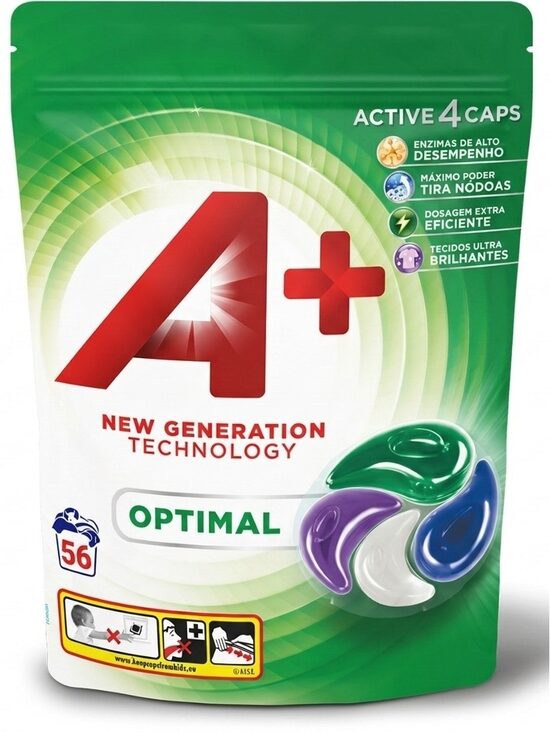 A+ Active 4 Caps Optimal kapslid riiete pesemiseks 56 tk.