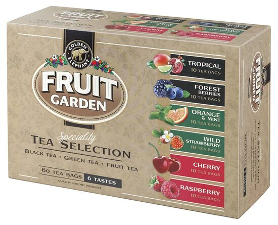 Golden Elephant Fruit Garden 6 видов чая в пакетиках 120 г (60 шт.)