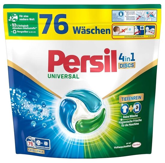 Persil 4in1 Discs Universal kapslid riiete pesemiseks 76 tk.