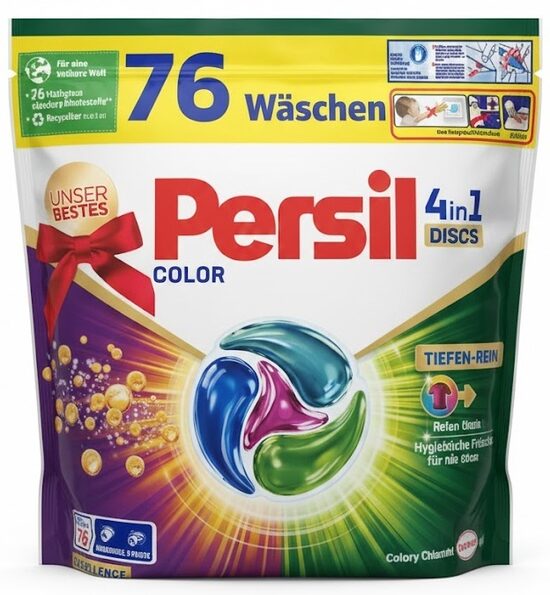 Persil 4in1 Discs Color kapslid riiete pesemiseks 76 tk.