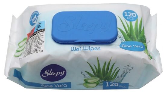 Sleepy Aloe Vera влажные салфетки для тела (120 шт.)