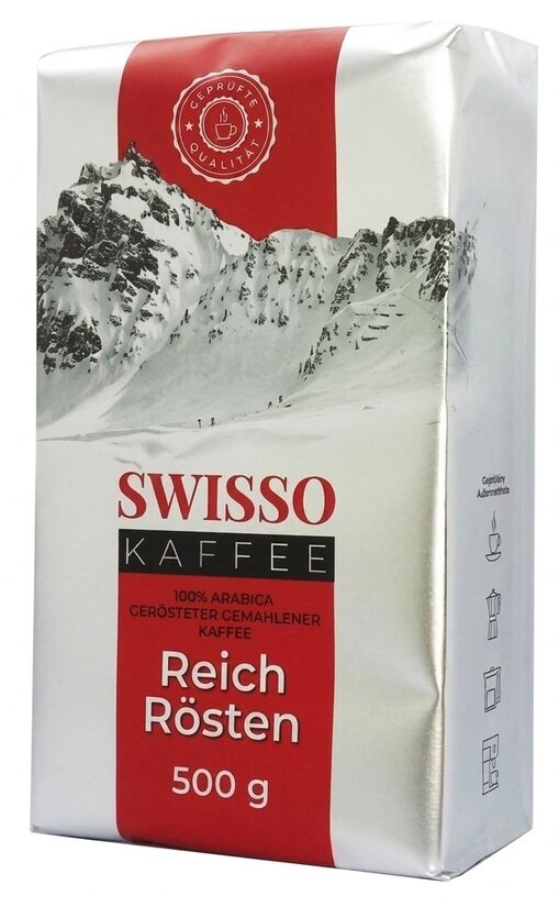 Swisso Kaffee Reich Rösten malta kava 500 g