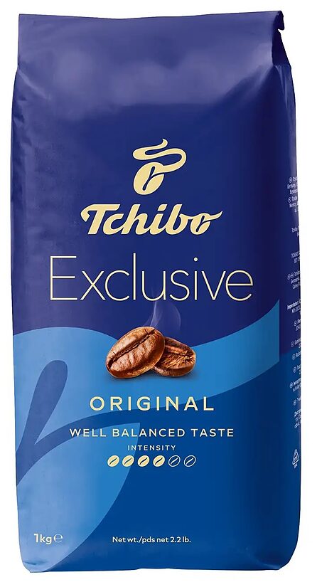 Tchibo Exclusive Original kafijas pupiņas 1 kg
