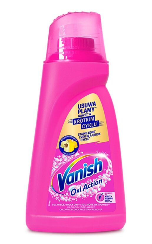 VANISH Oxi Action Pink skystas dėmių valiklis spalvotiems audiniams 1 l