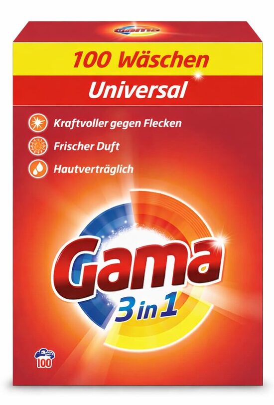 Gama Universal 3 in 1 pulveris veļas mazgāšanai 6 kg 