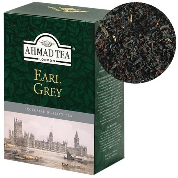 Ahmad Tea Earl Grey beramā melnā tēja ar bergamotes aromatizētāju 100 g