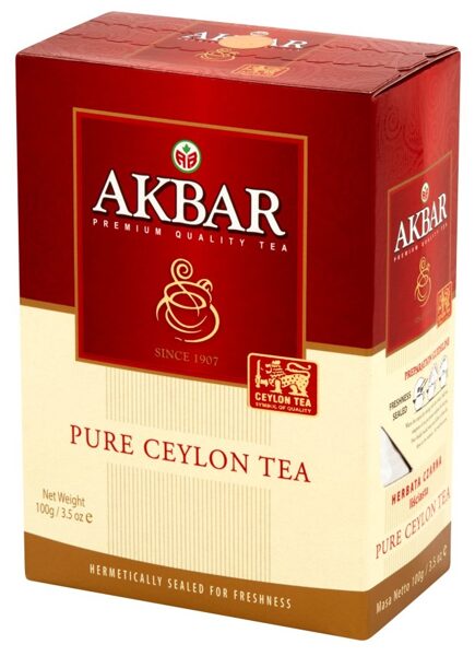 Akbar Pure Ceylon Black Tea beramā lapu melnā tēja 100 g