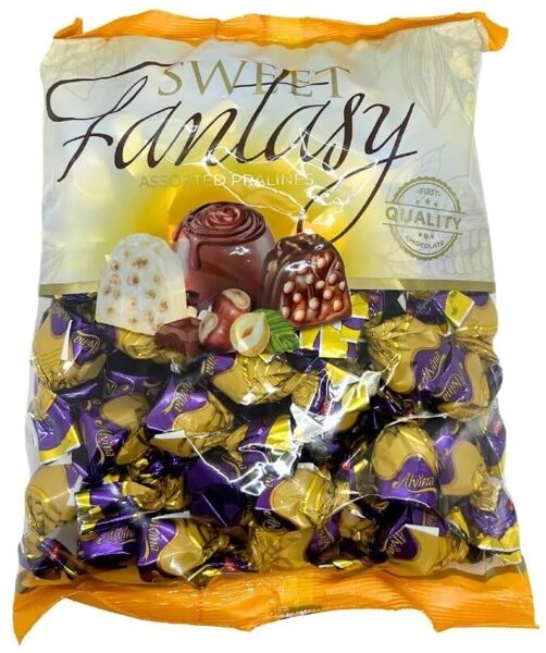 Antat Alvina Sweet Fantasy шоколадные конфеты с рисовыми чипсами и различными начинками 1 кг