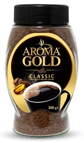 Aroma Gold Classic šķīstošā kafija 200 g
