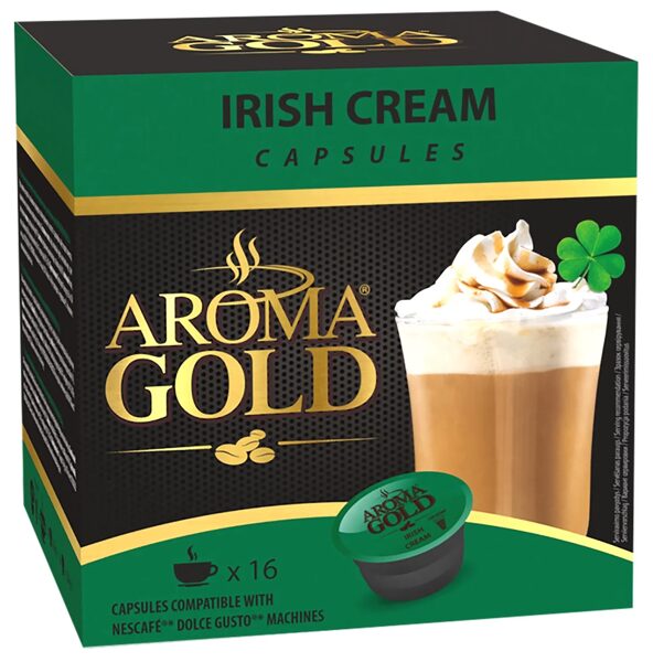 Aroma Gold Dolce Gusto Irish Cream kafijas kapsulas 16 gab.