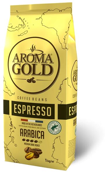 Aroma Gold Espresso kafijas pupiņas 1 kg