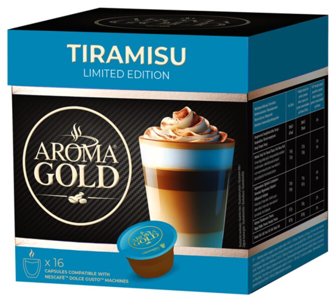 Aroma Gold Dolce Gusto Tiramisu kafijas kapsulas 16 gab.