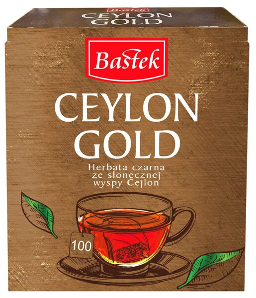Bastek Ceylon Gold Ceylon juodoji arbata maišeliuose 200 g (100 vnt.)