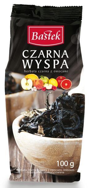 Bastek Czarna Wyspa birių lapų juodoji arbata su vaisiais 100 g