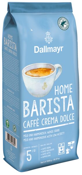 Dallmayr Home Barista Caffé Crema Dolce kafijas pupiņas 1 kg