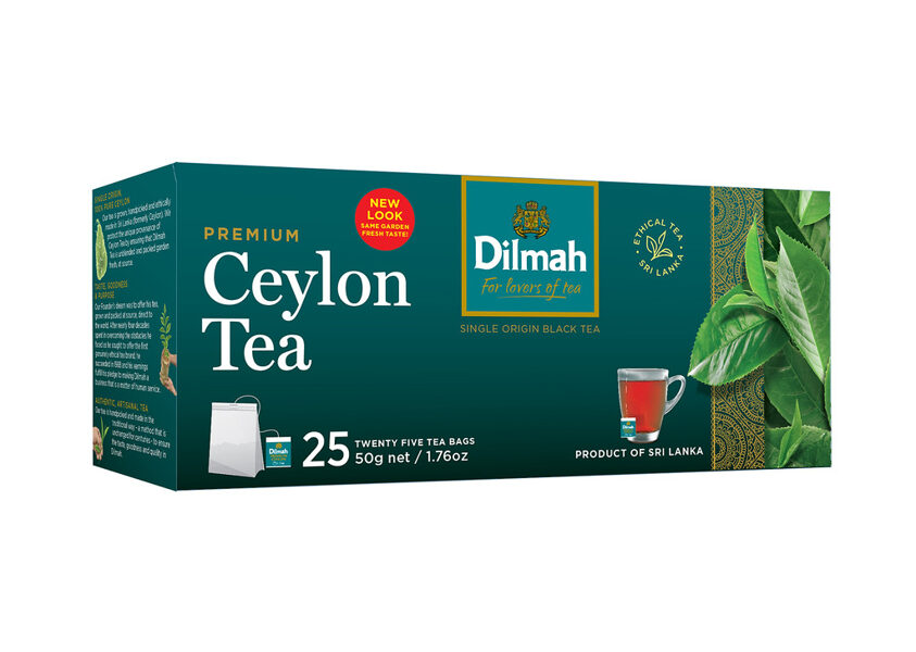 Dilmah Ceylon Tea Ceilonas melnā tēja paciņās 50 g (25 gab.)