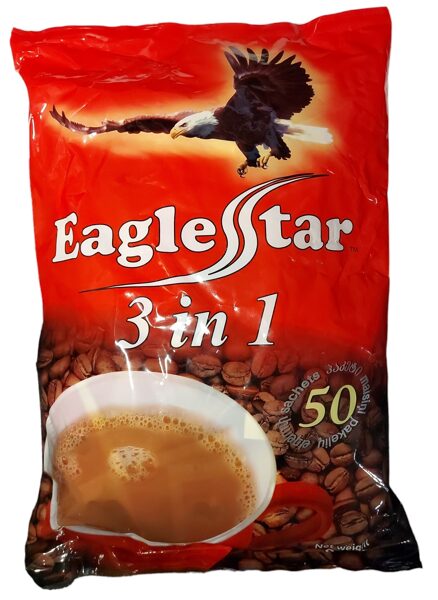 Eagle Star 3in1 šķīstošās kafijas dzēriens 900 g (18 g x 50)