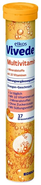 Elkos Vivede Multivitamin šķīstošās tabletes 102 g (17 gab.)