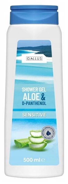 Gallus Aloe & D-Panthenol Sensitive dušas želeja 500 ml