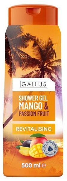 Gallus Mango & Passion Fruit Revitalising dušas želeja 500 ml
