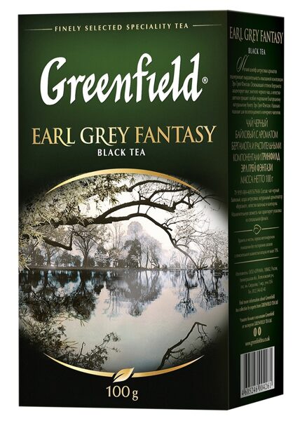 Greenfield Earl Grey Fantasy Black Tea birių lapų juodoji arbata su bergamočių aromatu 100 g