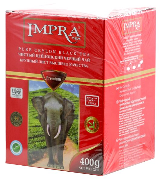 Impra Pure Ceylon Black Tea beramā lielo lapu melnā tēja 400 g