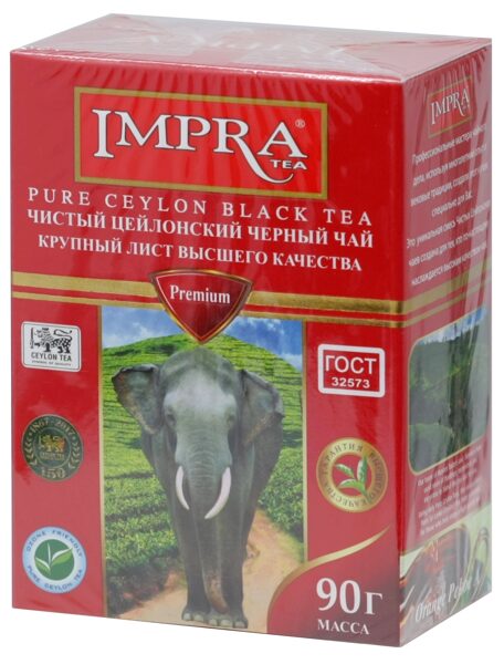Impra Pure Ceylon Black Tea крупнолистовой рассыпной черный чай 90 г