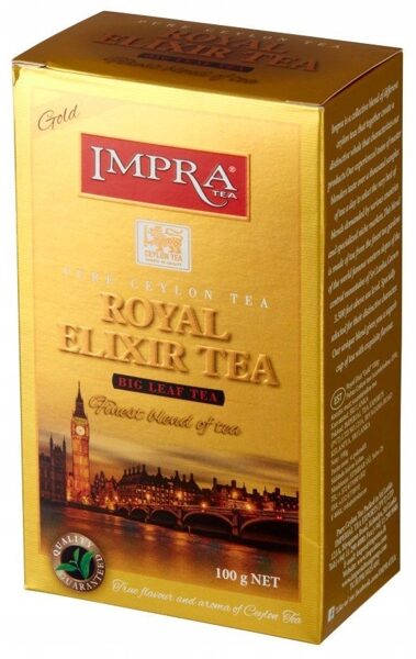 Impra Royal Elixir Tea Gold крупнолистовой рассыпной черный чай 100 г