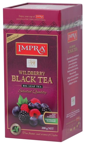 Impra Wildberry Black Tea Flavoured biri juodoji arbata su miško uogų skoniu 200 g