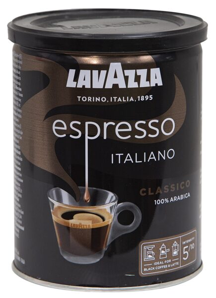 Lavazza Espresso Italiano Classico maltā kafija (metāla bundžā) 250g